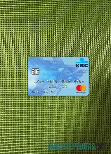 Bélgica KBC Bank Mastercard Photolook Front amostra